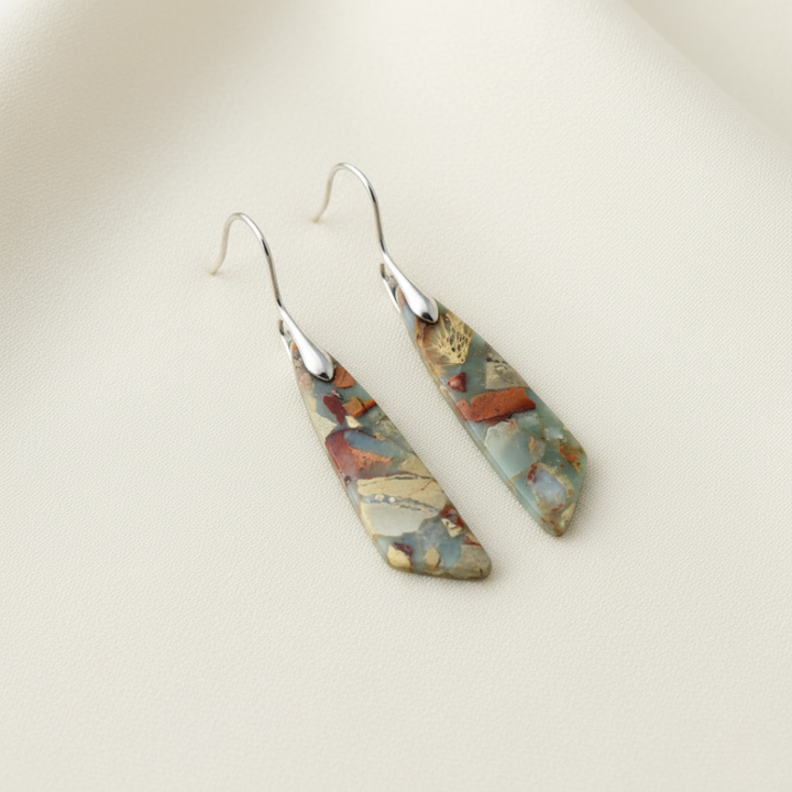 Encanto - Pendientes de Piedra Natural Vintage
