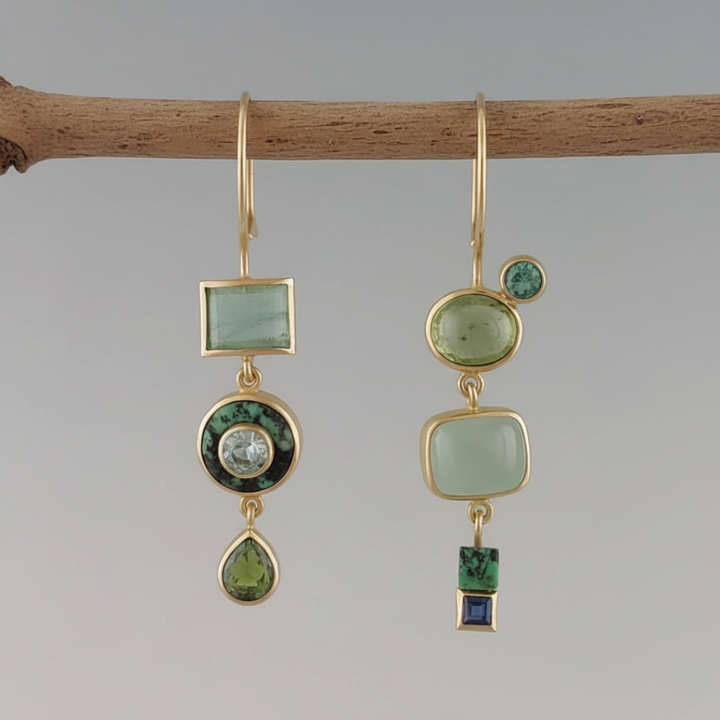 Pendientes Verdes Vintage